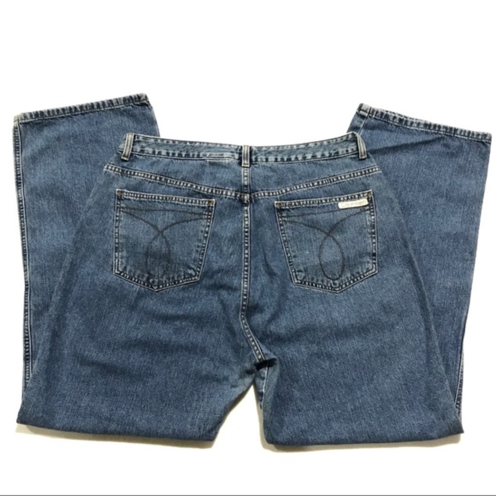 Vintage CK High Rise Slim Bootcut Mom Jeans Double Stone - Picture 5 of 10